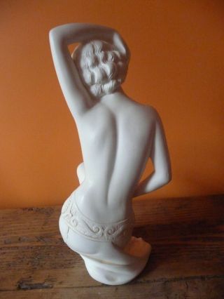 Nude Plaster Art Deco Figure 13.  5 3