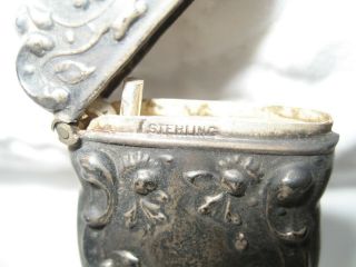 Antique - - - Vintage - - - Art Nouveau - - - Sterling Silver - - - Match Holder 4