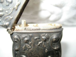 Antique - - - Vintage - - - Art Nouveau - - - Sterling Silver - - - Match Holder 8