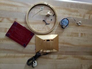 Vintage Jefferson Golden Hour Electric Clock Parts