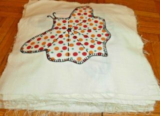 50 Vintage Butterfly Pattern Quilt Blocks 9 " X 9 " Hand Appliqued,  Embroidered