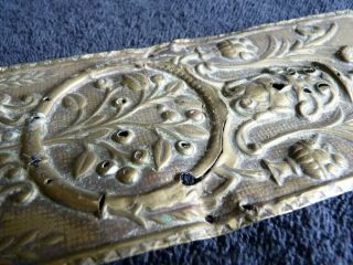 antique Art Nouveau door push 8