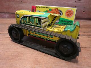 VINTAGE ANTIQUE TOY TRACTOR 5 LOUIS MARX WIND UP TIN LITHO 5