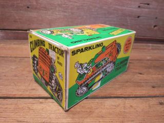 VINTAGE ANTIQUE TOY TRACTOR 5 LOUIS MARX WIND UP TIN LITHO 7