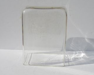 Antique Big Rectangle Glass Dome For Clock,  Doll Made By The Pryex Company