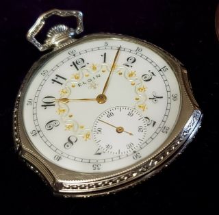 Absolutely Gorgeous Vintage Fancy Elgin Pocket Watch