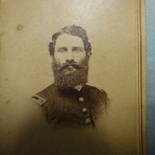 Signed Cdv Captain Mark Poore 5th & 1st West Virginia Infantry