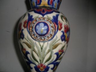 Persian Zsolnay Pecs 19th Century pottery vase,  - dating 1882 - 1896.  10 