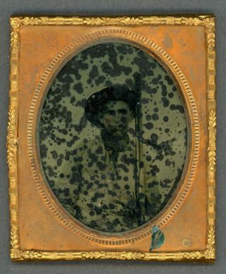 Johnny Reb? 1860s Civil War Soldier Ambrotype