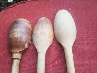 VTG Antique Primitive Wooden Advertising Spoon Kellogg ' s plus 2 more 5