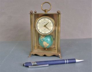 Rare Schmid (germany) Globus Carriage Clock W/ Globe Pendulum,  Not