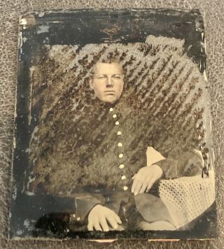 Civil War Era Union Soldier Ambrotype Photo