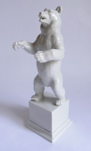 Rare German Allach Porcelain Berlin Bear By Franz Nagy
