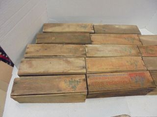 14 small wooden cheese boxes no lids rough primitive decor herb gardens shelving 2
