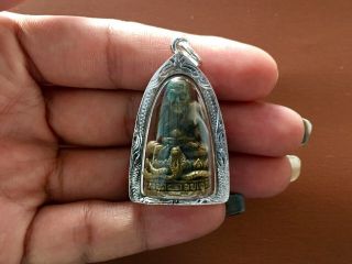 LP Thuad Thai Amulet Pendant Legend Monk Power Magic Protect Accidents Talisman 3