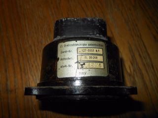 WW2 German Elek.  Drehzahlanzeiger Tachometer 1 - Jumo 004 BMW Me262 He162 Ho229 6