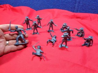 Vintage Marx Rin Tin Tin Fort Apache Playset Cavalry Soldiers Blue