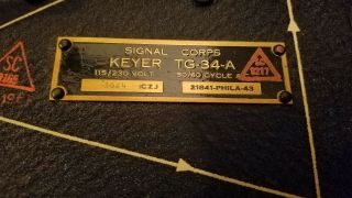 Signal Corps Keyer TG - 34 - A Morse Code Training Tape Reader US Army 1961 2