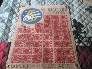 Vwwii Usaaf Maj.  Dick I Bong Ace Of Aces 40 Victorie 5 Th Aaf Ready Room Flag