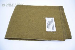 Us Army Wool Blanket Military Bedding Premium Quality Mustard Brown Ww2 Pattern