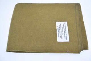 US Army Wool Blanket Military Bedding Premium Quality Mustard Brown WW2 Pattern 5