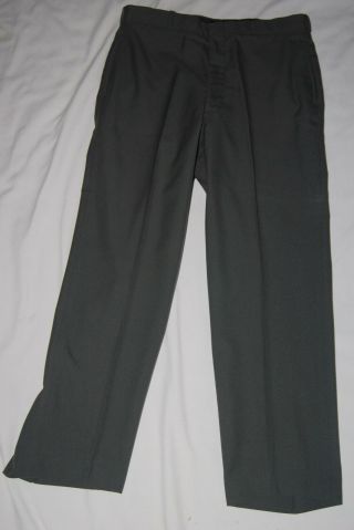 Vintage Army Military Green Dress Trousers Pants 35 X 29 R Wool Blend Usa