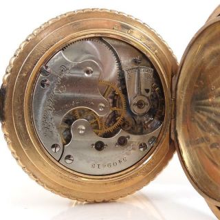 Vintage Elgin 1894 6s Gold Filled Full Hunter Pocket Watch QXL2 3