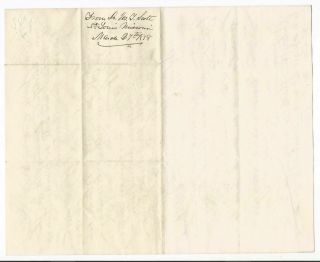 JOSEPH SCOTT CONFEDERATE CIVIL WAR SURGEON ST.  LOUIS MISSOURI SIGNED LETTER 1858 4