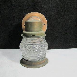 Vintage Solid Copper Jelly Jar Outdoor Exterior Light Fixture Rare Cabin Find