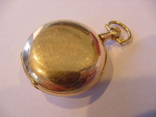 1880s GIRARD PERREGAUX 18k SOLID GOLD POCKET WATCH with ¼ Carrat DIAMOND 4