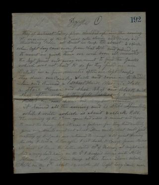 1st Alabama Cavalry Confederate Civil War Diary - Yankees Attack Middleton,  Tn