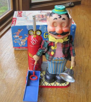 Rosko Toy Gino Neapolitan Balloon Blower Battery Operated Vintage W/ Box Papers