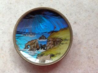 Pin Dish.  Butterfly Wing.  Enys Dodman Lighthouse Lands End.  Cornwall.