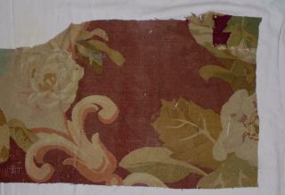 1.  15m LARGE SCALE TIMEWORN 19th CENTURY FRENCH AUBUSSON TAPESTRY FRAGMENT 4