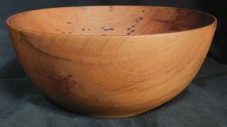 Vintage Danish Modern American Craftsman Turned Wood Bowl Knud Oland Mid - Century 2