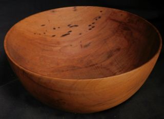 Vintage Danish Modern American Craftsman Turned Wood Bowl Knud Oland Mid - Century 4