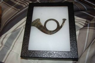 A Collectible Civil War Union Hat Emblem in Display Case 2