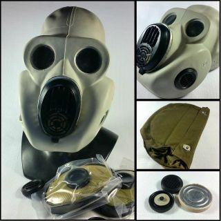 Soviet Russian Gas Mask Pbf.  Full Set.  Eo 19 Gas Mask Size Medium.