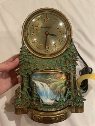 Vintage Mastercrafters Waterfall Motion Clock Falls & Clock