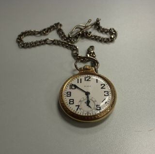 B W Raymond Elgin 21 Jewels Pocket Watch - & Great