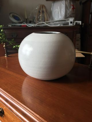 Mid Century Modern Ceramic Orb Vase