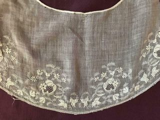 Early 19th Century Collar,  Delicate Whitework Embroidery 46