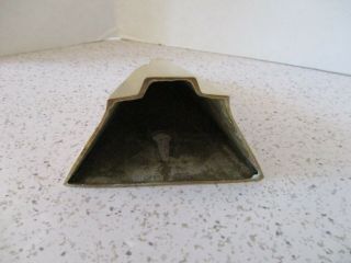 ANTIQUE,  MINIATURE BRASS SCONCE,  ART DECO,  HOLE FOR HANGING,  4 1/2 