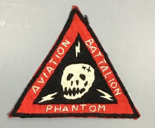 Vietnam War Us Army Phantom Aviation Battalion Patch Cut Edges No Glow