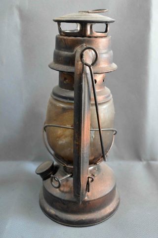Chinese Collectable Decor Old Copper Carve Ancient Usable Auspicious Oil Lamp 2