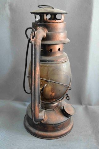 Chinese Collectable Decor Old Copper Carve Ancient Usable Auspicious Oil Lamp 4