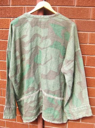 GERMAN ARMY WW2 CAMO CAMOUFLAGE HBT SMOCK NOT WAFFEN,  RARE AND 4