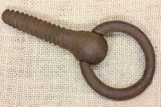 Horse Tie Hitching Post Ring Hand Towel Plant Hanger Barn Old Rustic Vintage