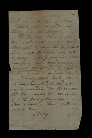 36th Massachusetts Infantry CIVIL WAR LETTER - Fighting their way into Tennessee 2