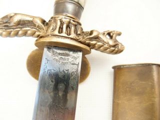 German Dagger Prussian Hunting Forestry Cutlass Sword Knife EX, 10
